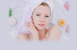 young lady with beautiful skin
