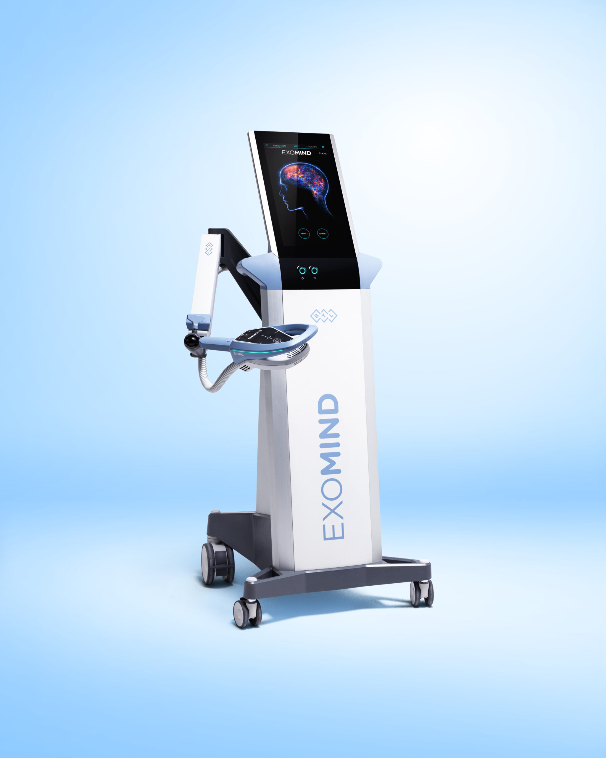 Exomind machine for electromagnetic brain therapy